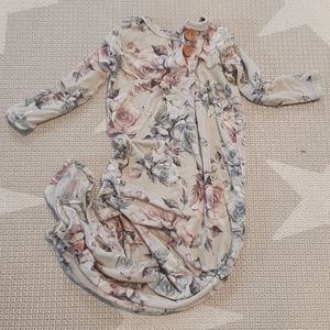 Posh Peanut Knotted Baby Gown 0-3M